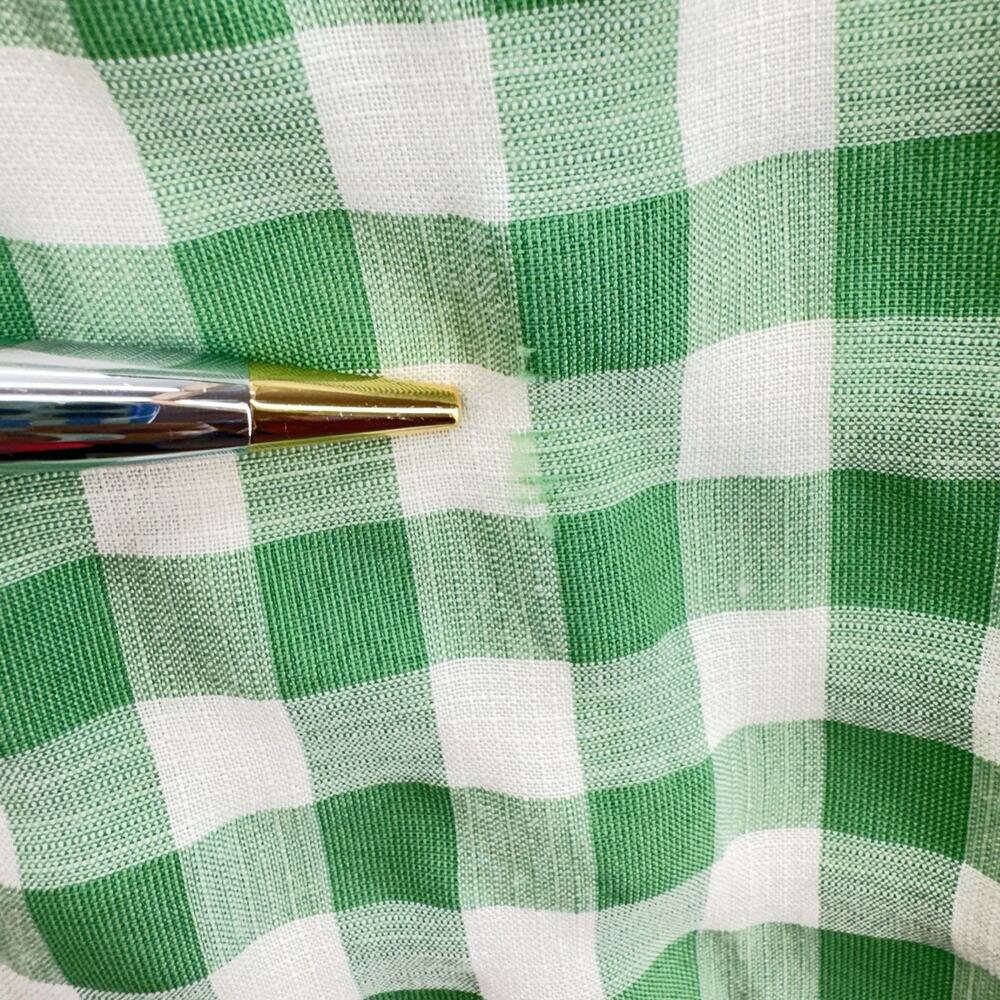Jodifl Womens Gingham Check Embroidered Top Size S Green Peasant Cottagecore - Picture 11 of 12